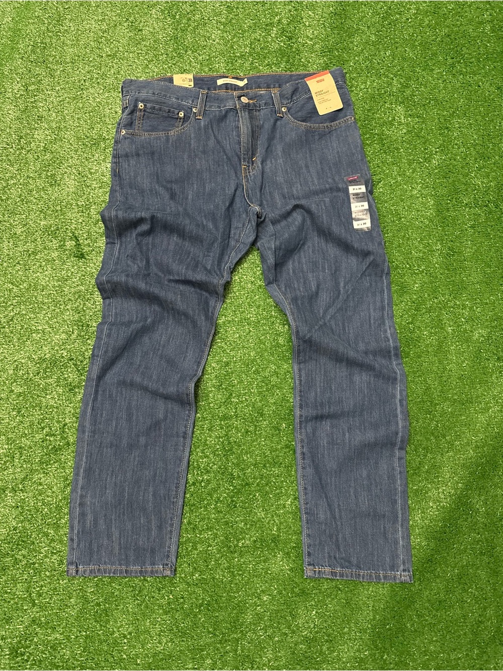 Levi’s Middy Straight Jeans – Medium Blue Wash – Size 31x30 – NWT